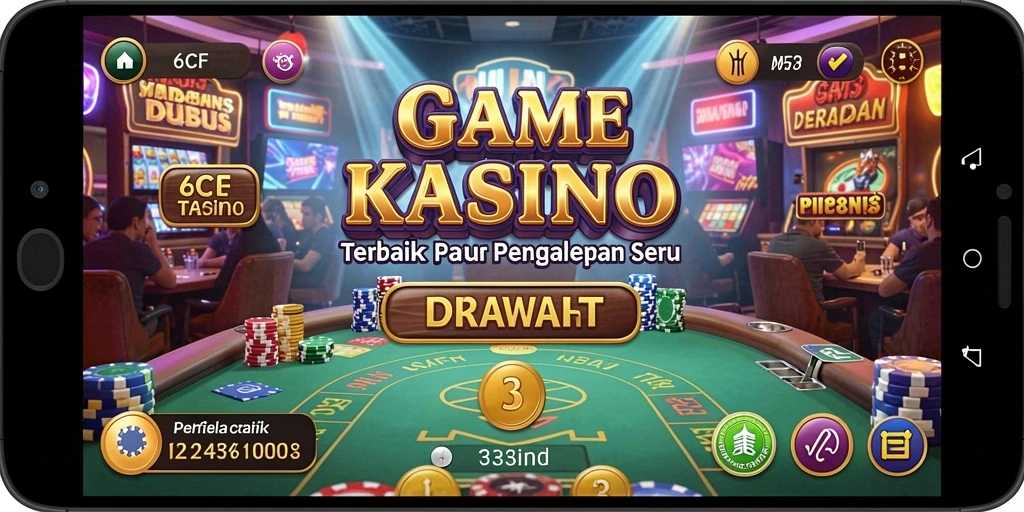Tampilan gameplay Kasino yang menarik di 6CF.