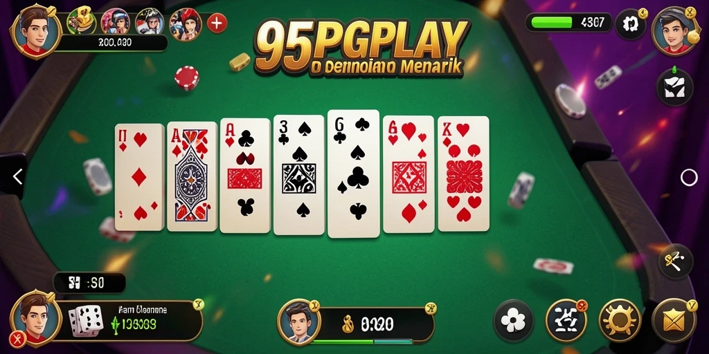 Tampilan gameplay menarik pada 95PGPLAY, seru dan memikat.