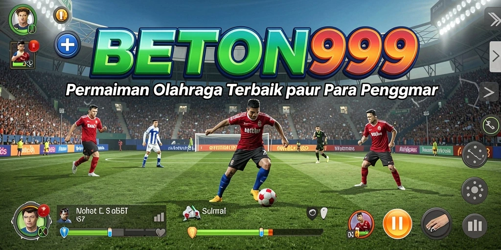 Tampilan seru gameplay BETON999 dengan berbagai olahraga.