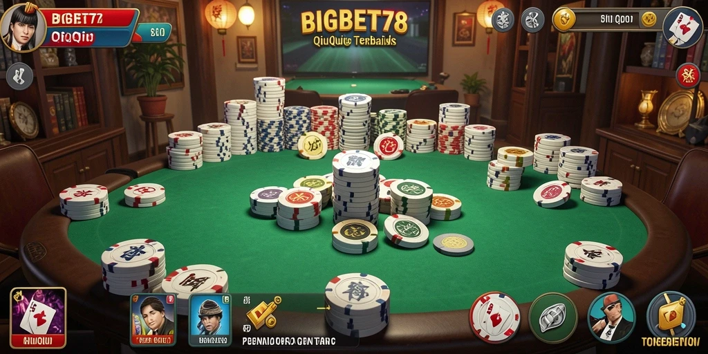 Tampilan gameplay seru dari BIGBET78 dengan pemain bersaing.