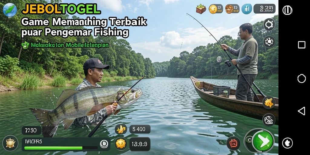Tampilan gameplay JEBOLTOGEL yang memukau saat memancing.