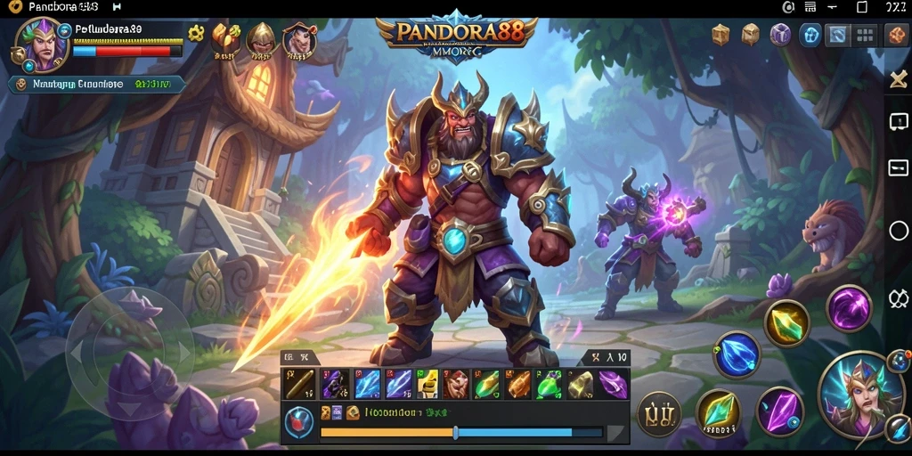 Tampilan screenshot gameplay PANDORA88 yang menakjubkan dalam dunia MMORPG.