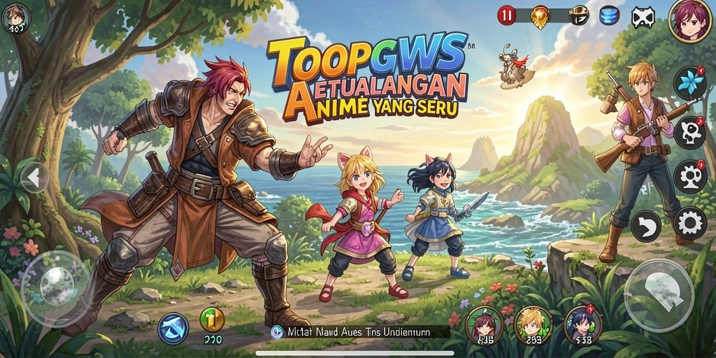 Tampilan menarik dari gameplay TOOPGWS yang penuh aksi.