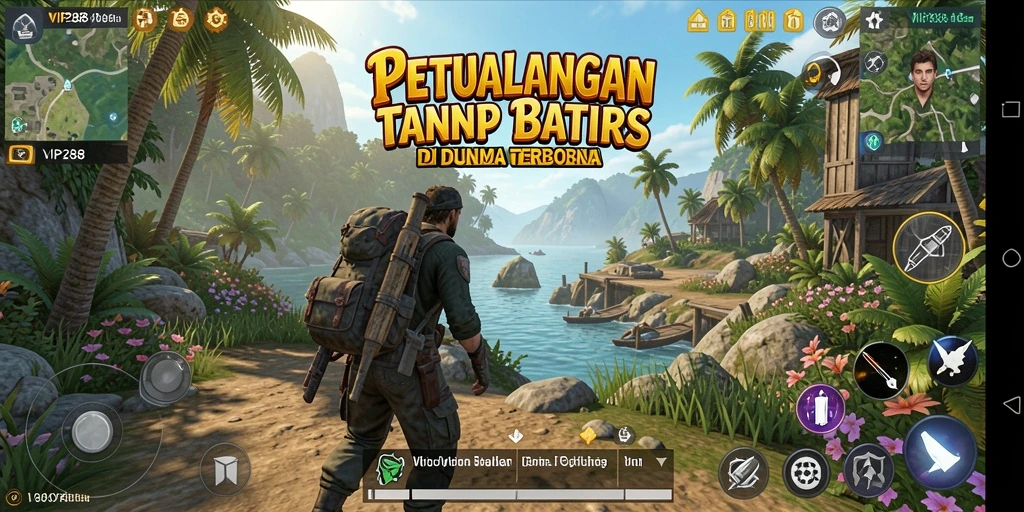 Gameplay dalam dunia terbuka yang menarik dan penuh eksplorasi.