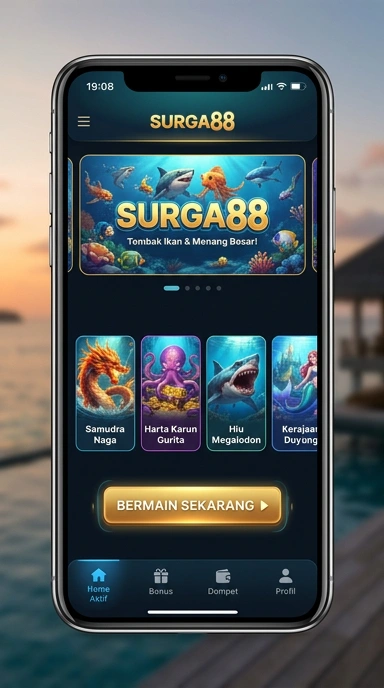 Pengguna mengunduh aplikasi dengan aman di Surga88.